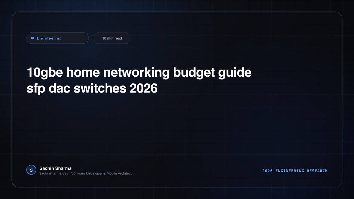10GbE Home Networking on a Budget: NICs, Switches, and DAC Cables (2026)