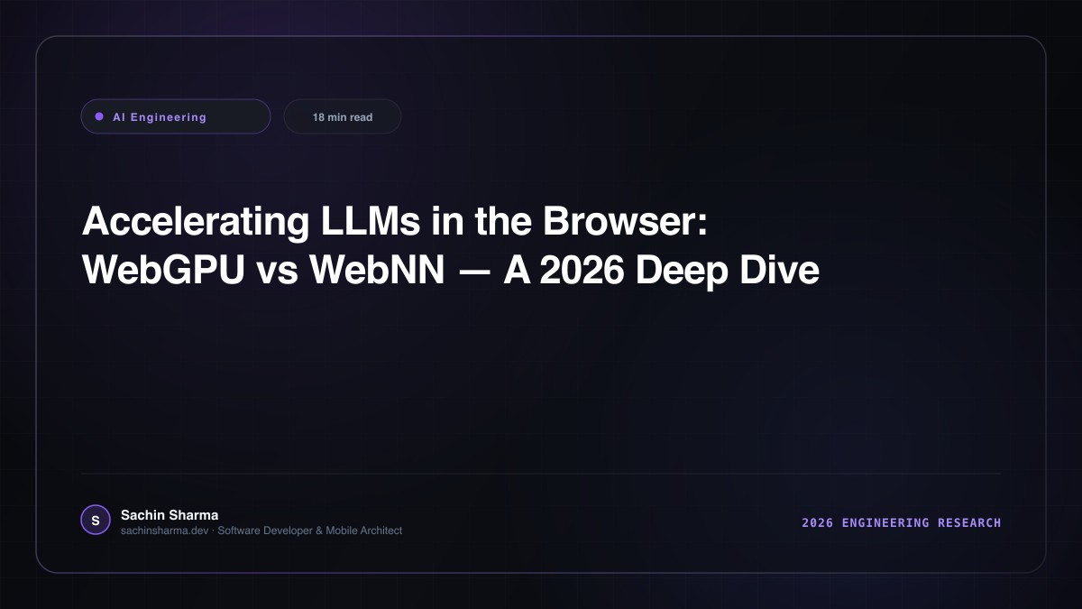 Accelerating LLMs in the Browser: WebGPU vs WebNN — A 2026 Deep Dive
