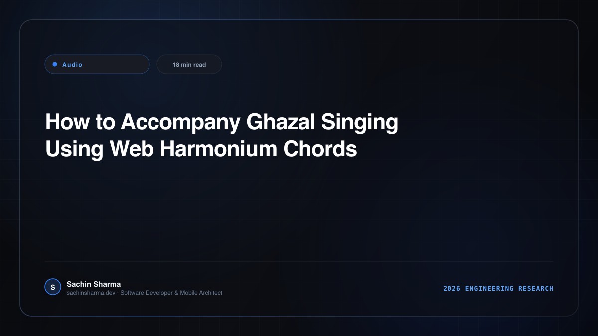 How to Accompany Ghazal Singing Using Web Harmonium Chords