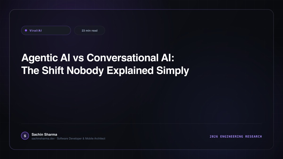 Agentic AI vs Conversational AI: The Shift Nobody Explained Simply