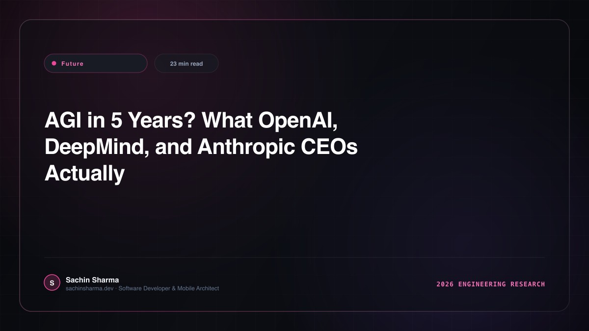 AGI in 5 Years? What OpenAI, DeepMind, and Anthropic CEOs Actually Claimed