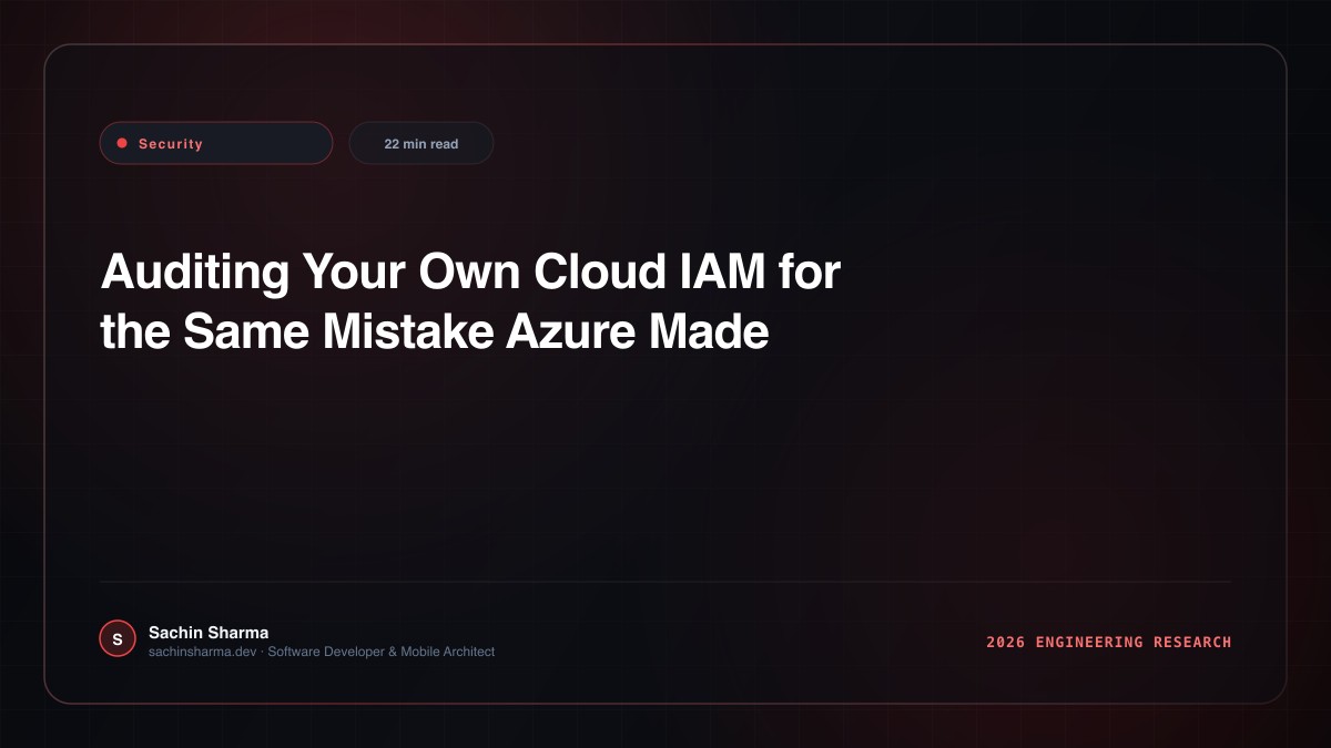 Auditing Your Own Cloud IAM for the Same Mistake Azure Made