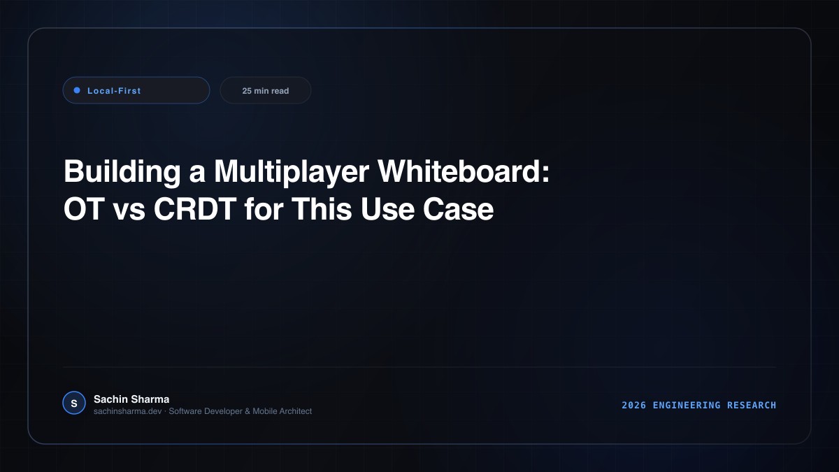 Building a Multiplayer Whiteboard: OT vs CRDT for This Use Case