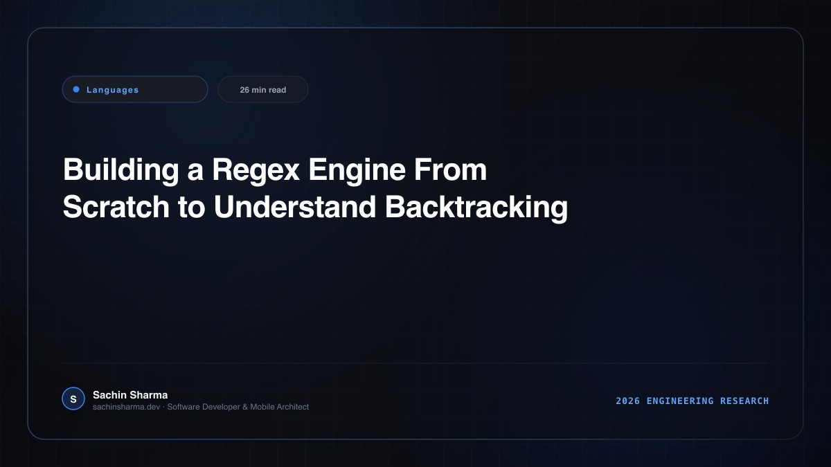 Building a Regex Engine From Scratch to Understand Backtracking