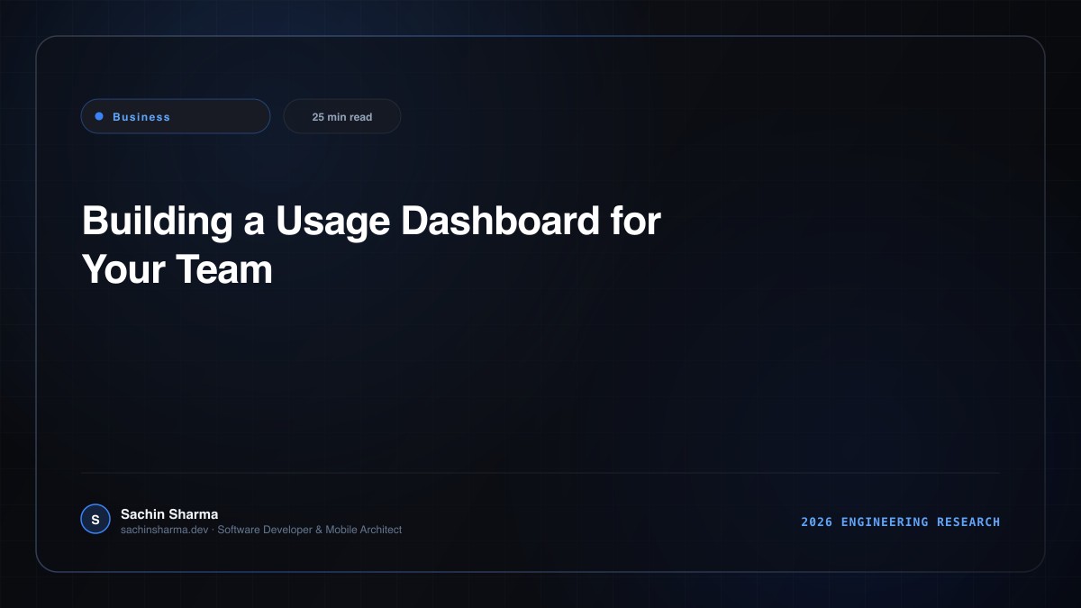 Building a Usage Dashboard for Your Team's AI Tool Spend