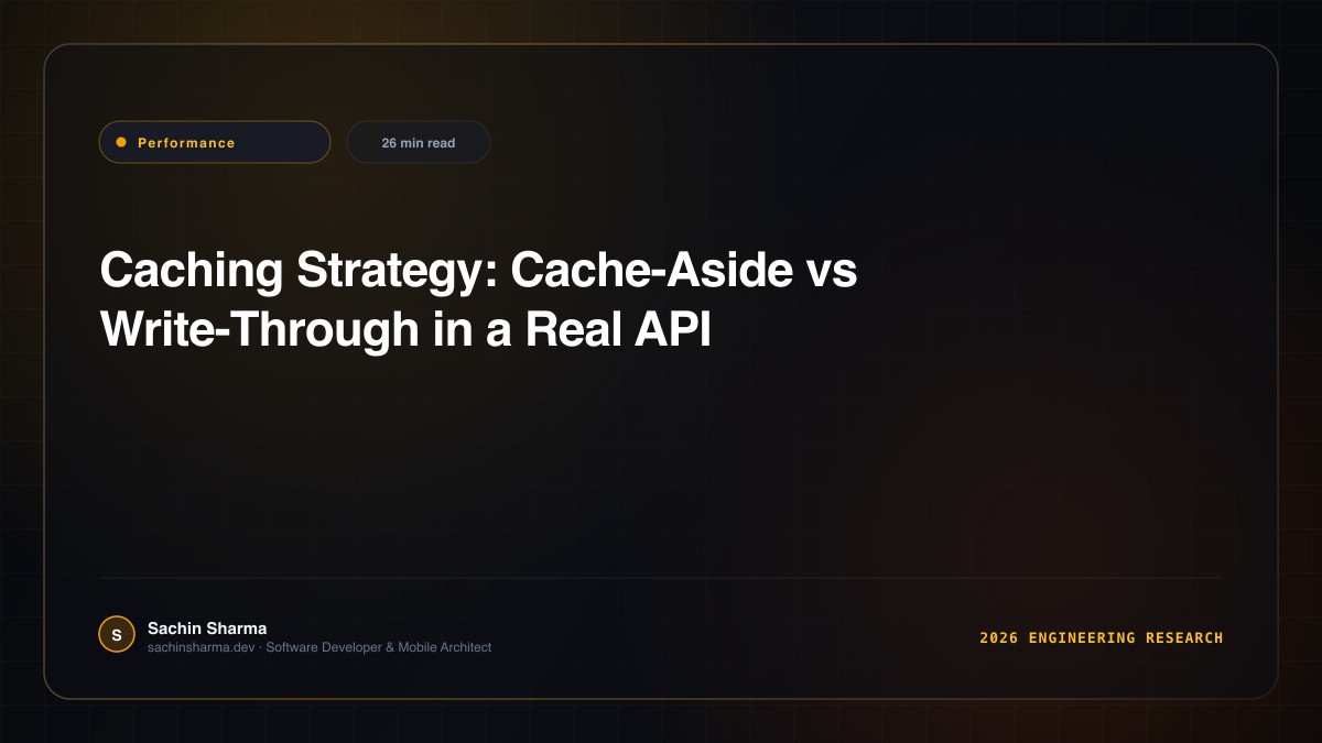 Caching Strategy: Cache-Aside vs Write-Through in a Real API