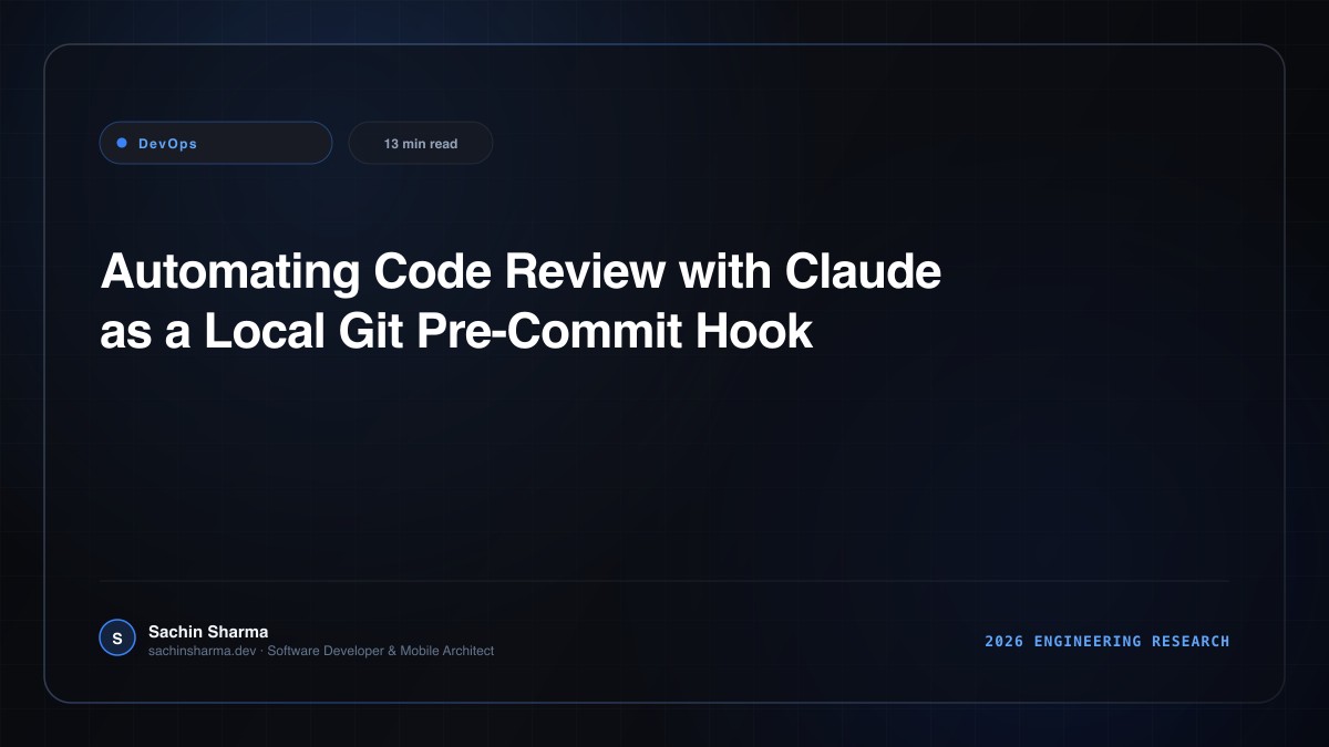 Automating Code Review with Claude as a Local Git Pre-Commit Hook