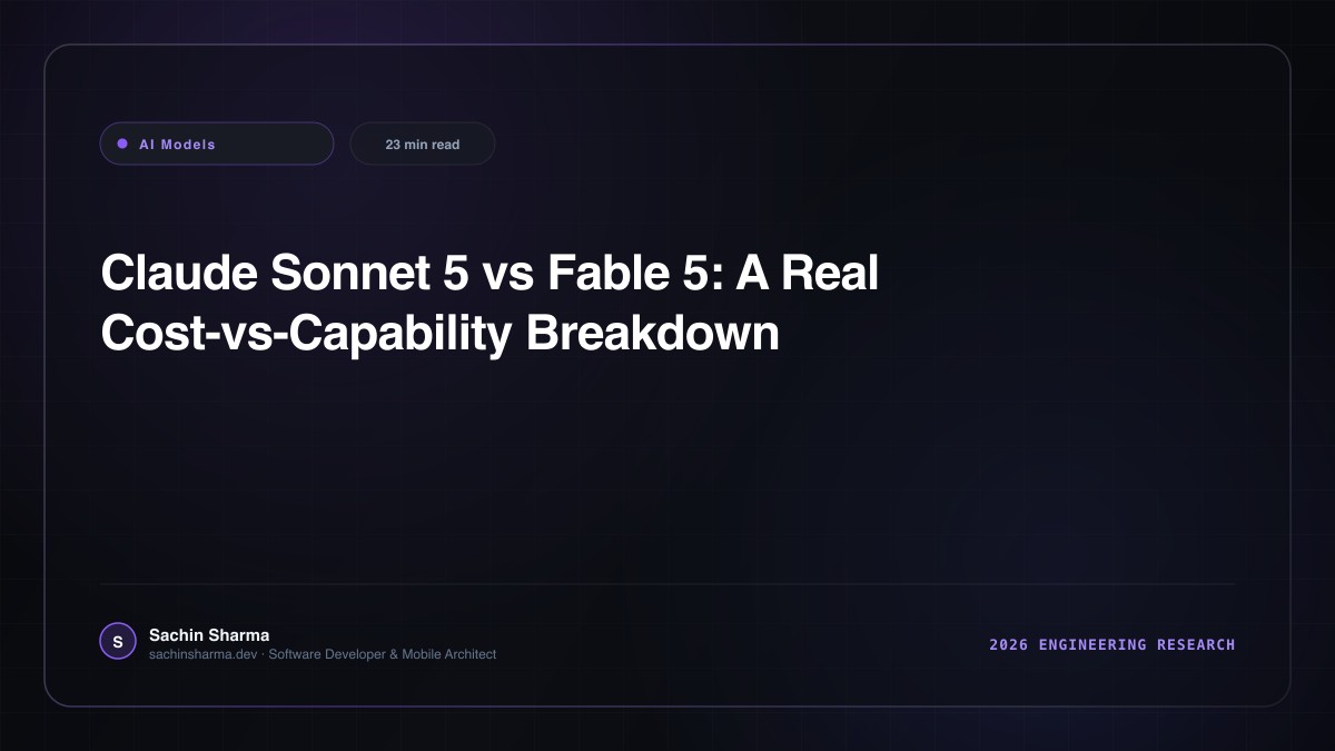 Claude Sonnet 5 vs Fable 5: A Real Cost-vs-Capability Breakdown