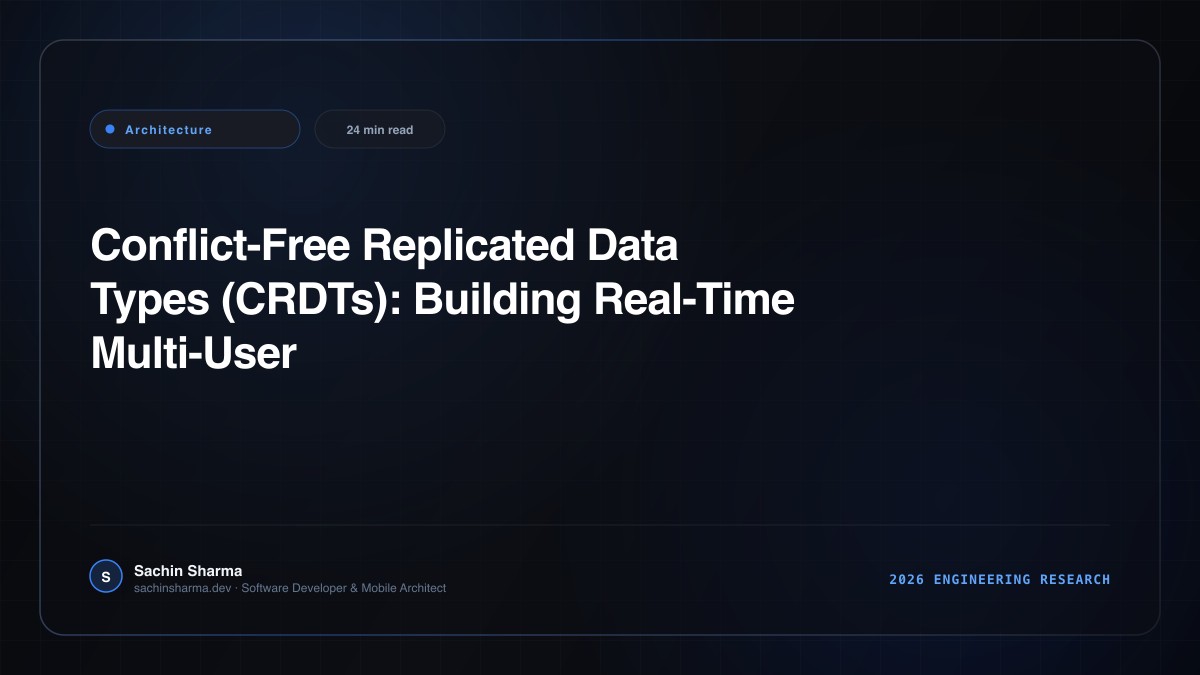 Conflict-Free Replicated Data Types (CRDTs): Building Real-Time Multi-User Apps with Yjs and Automerge