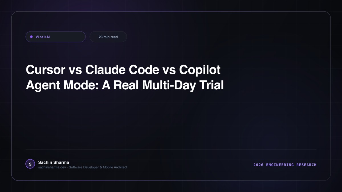 Cursor vs Claude Code vs Copilot Agent Mode: A Real Multi-Day Trial