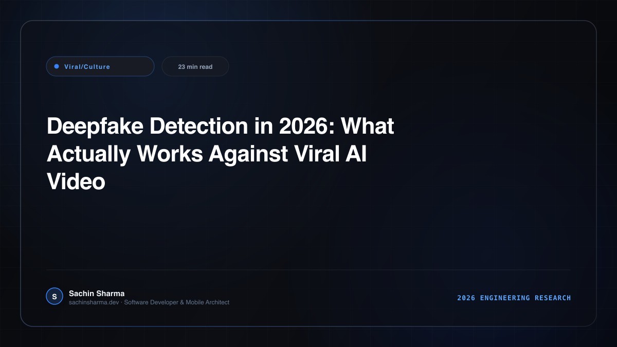 Deepfake Detection in 2026: What Actually Works Against Viral AI Video