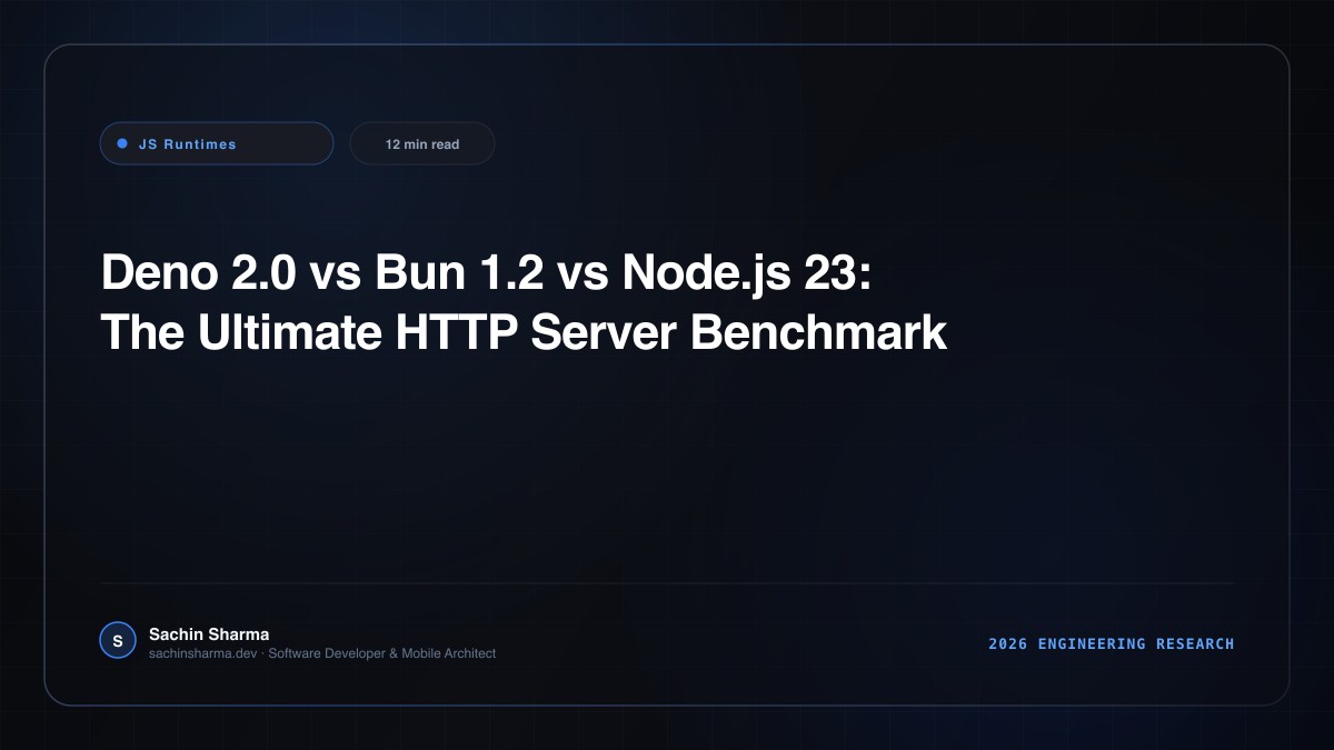 Deno 2.0 vs Bun 1.2 vs Node.js 23: The Ultimate HTTP Server Benchmark