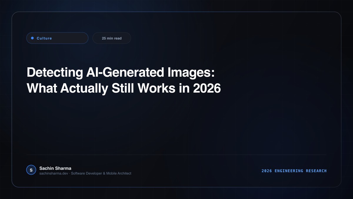 Detecting AI-Generated Images: What Actually Still Works in 2026