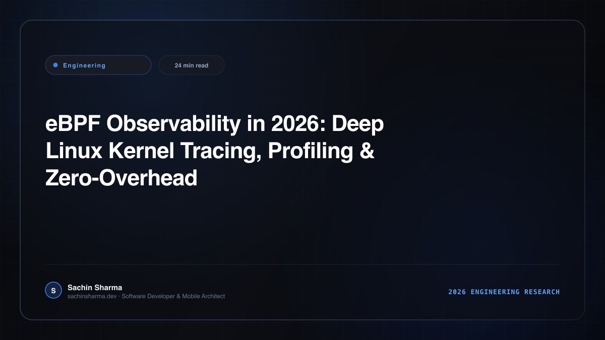 eBPF Observability in 2026: Deep Linux Kernel Tracing, Profiling & Zero-Overhead Metrics