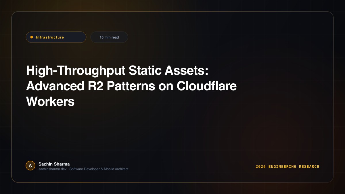 High-Throughput Static Assets: Advanced R2 Patterns on Cloudflare Workers
