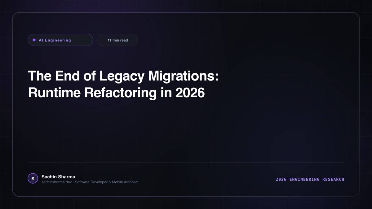 The End of Legacy Migrations: Runtime Refactoring in 2026