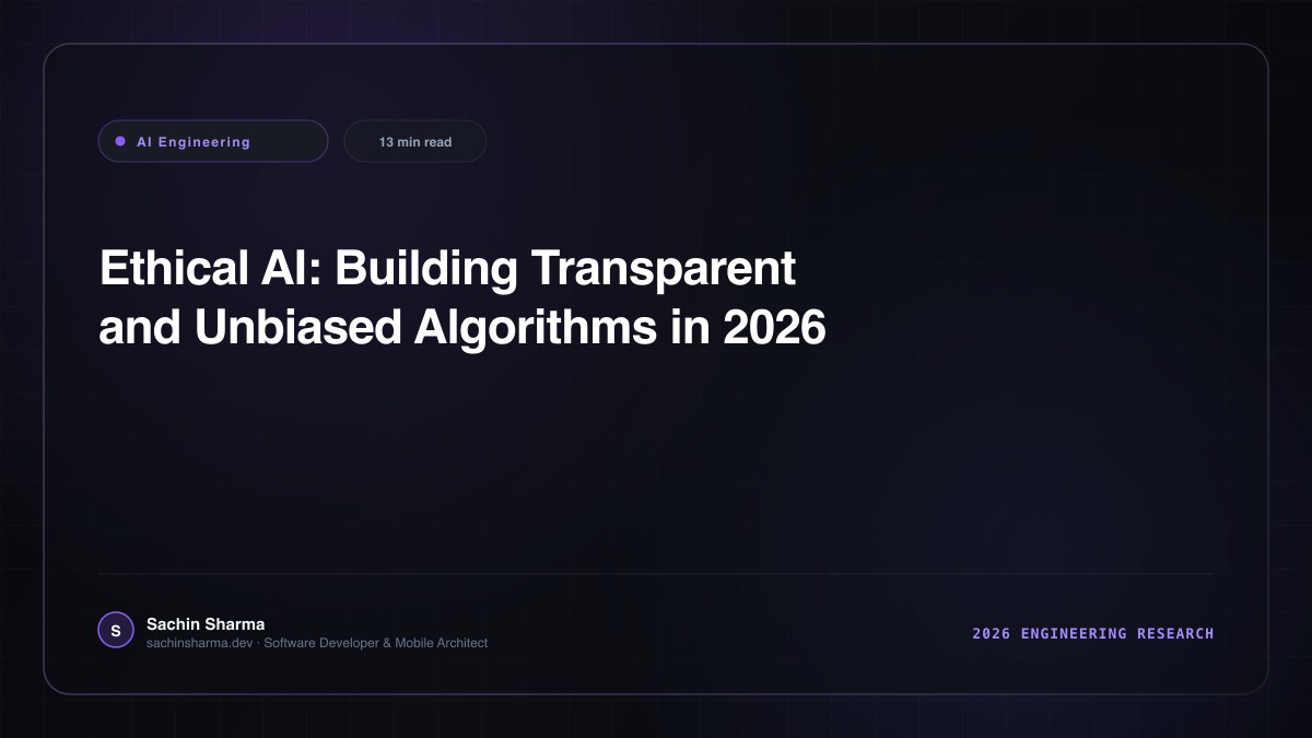 Ethical AI: Building Transparent and Unbiased Algorithms in 2026