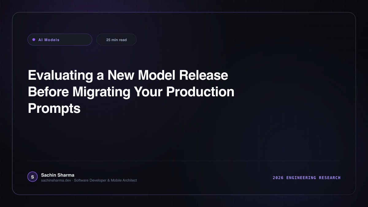 Evaluating a New Model Release Before Migrating Your Production Prompts