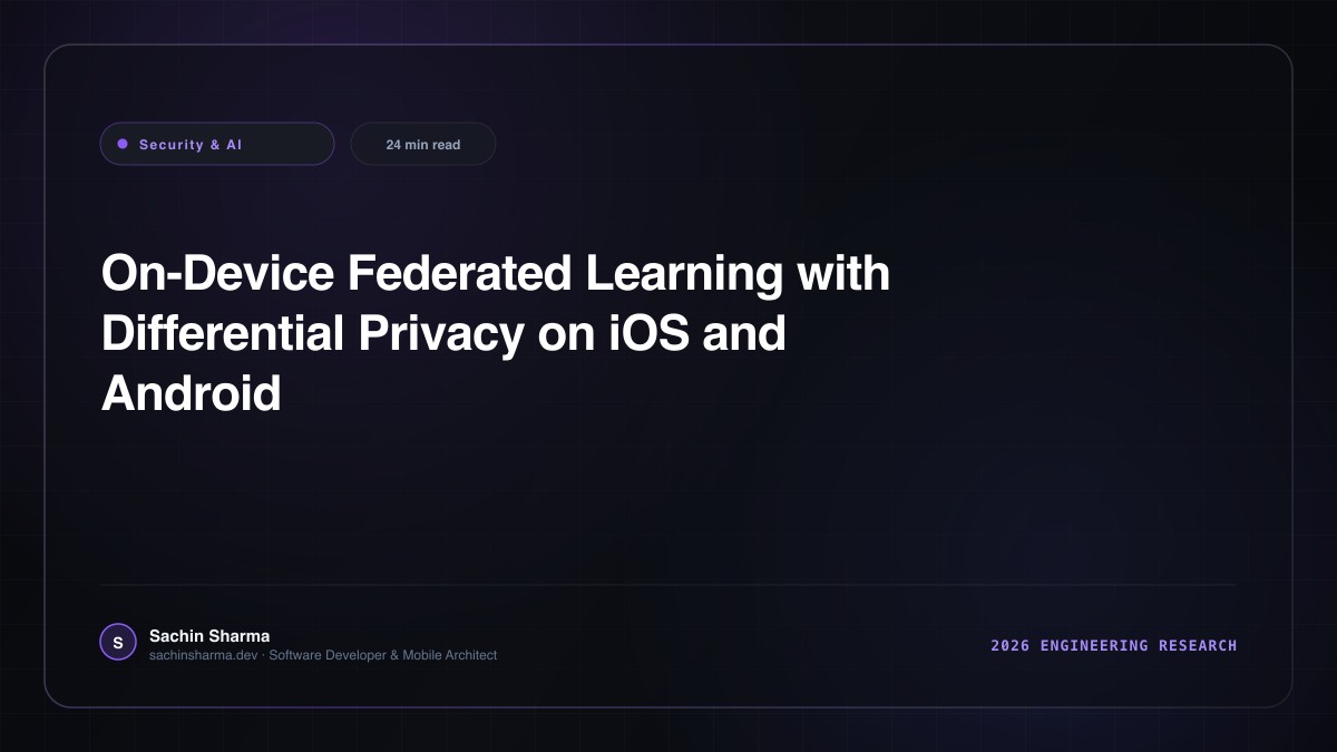 On-Device Federated Learning with Differential Privacy on iOS and Android