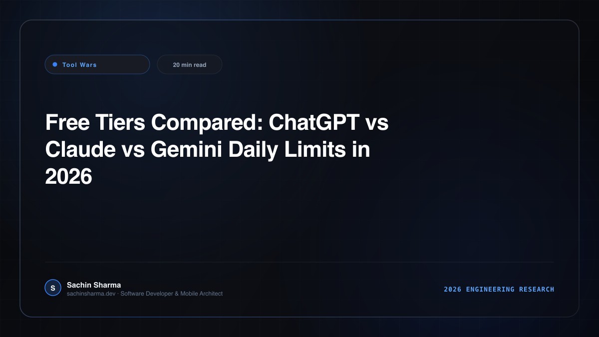 Free Tiers Compared: ChatGPT vs Claude vs Gemini Daily Limits in 2026