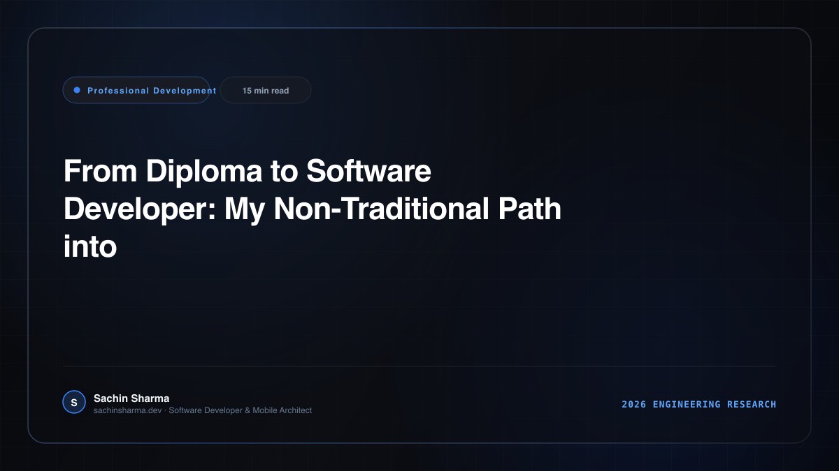 From Diploma to Software Developer: My Non-Traditional Path into Tech