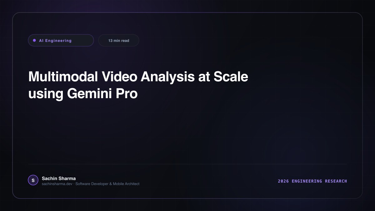 Multimodal Video Analysis at Scale using Gemini Pro