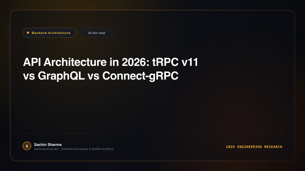 API Architecture in 2026: tRPC v11 vs GraphQL vs Connect-gRPC