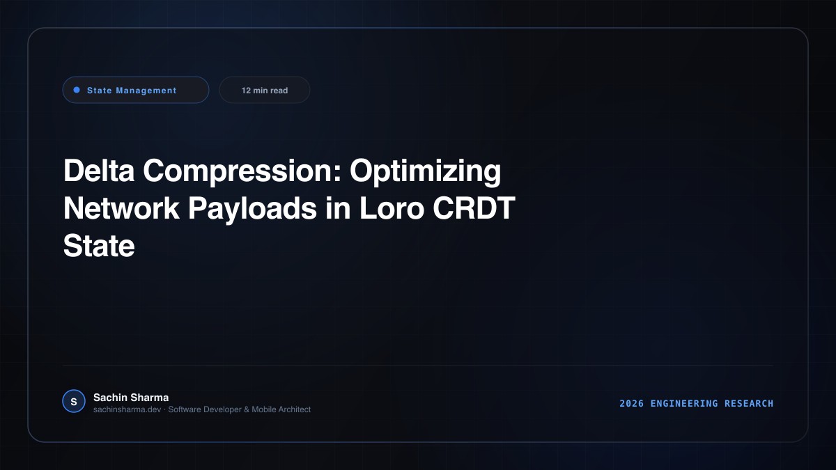 Delta Compression: Optimizing Network Payloads in Loro CRDT State Sync