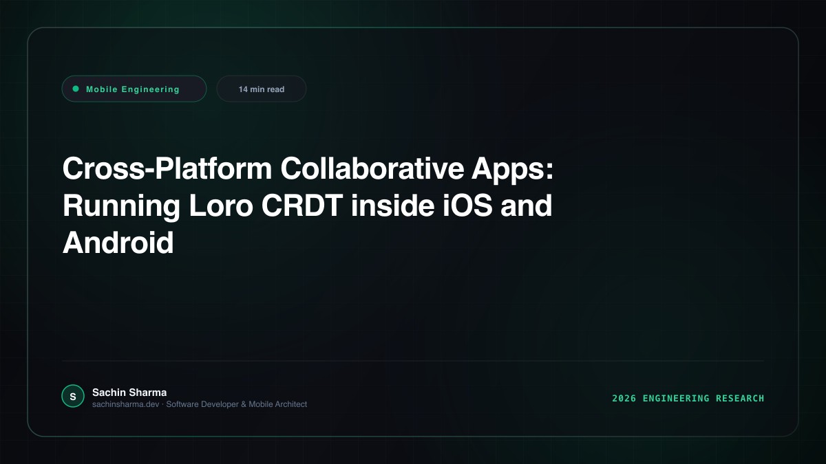 Cross-Platform Collaborative Apps: Running Loro CRDT inside iOS and Android Native Targets