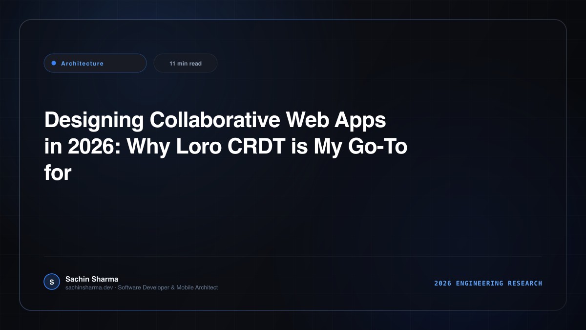 Designing Collaborative Web Apps in 2026: Why Loro CRDT is My Go-To for Real-Time Sync
