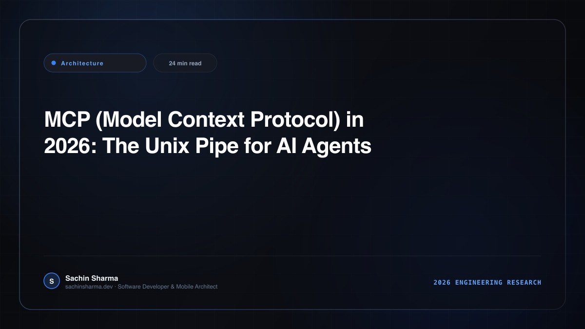 MCP (Model Context Protocol) in 2026: The Unix Pipe for AI Agents