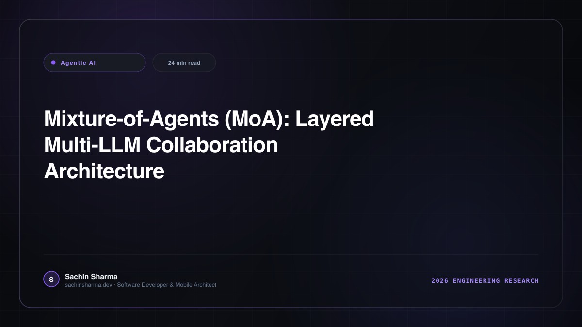 Mixture-of-Agents (MoA): Layered Multi-LLM Collaboration Architecture for Frontier Tasks