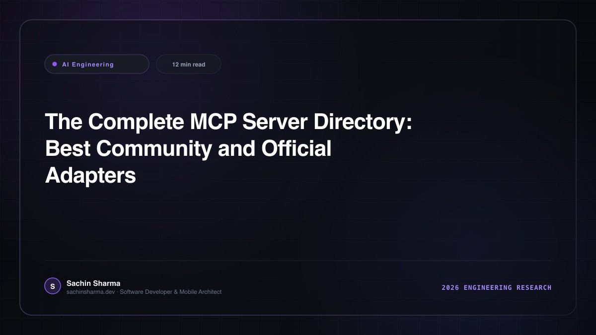 The Complete MCP Server Directory: Best Community and Official Adapters