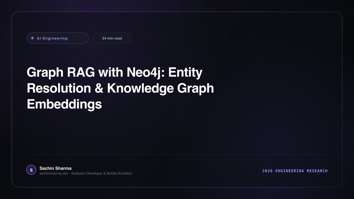 Graph RAG with Neo4j: Entity Resolution & Knowledge Graph Embeddings for LLMs