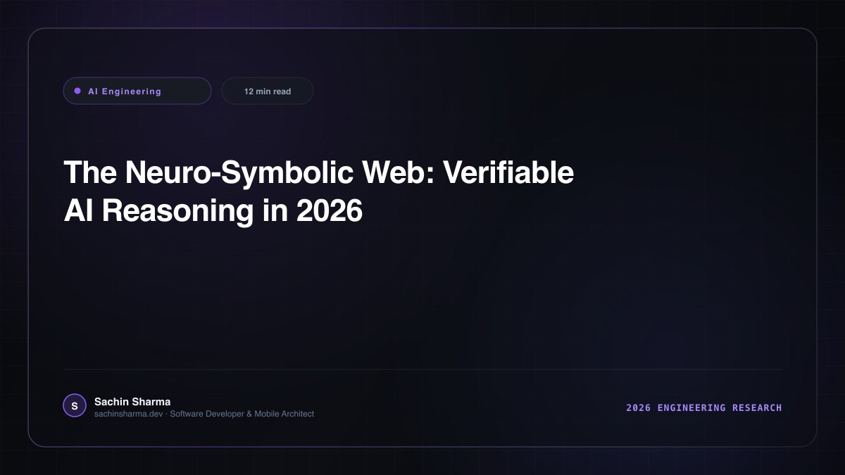 The Neuro-Symbolic Web: Verifiable AI Reasoning in 2026