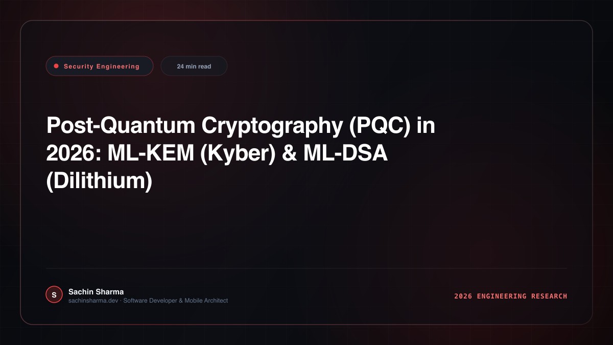 Post-Quantum Cryptography (PQC) in 2026: ML-KEM (Kyber) & ML-DSA (Dilithium) in TLS 1.3