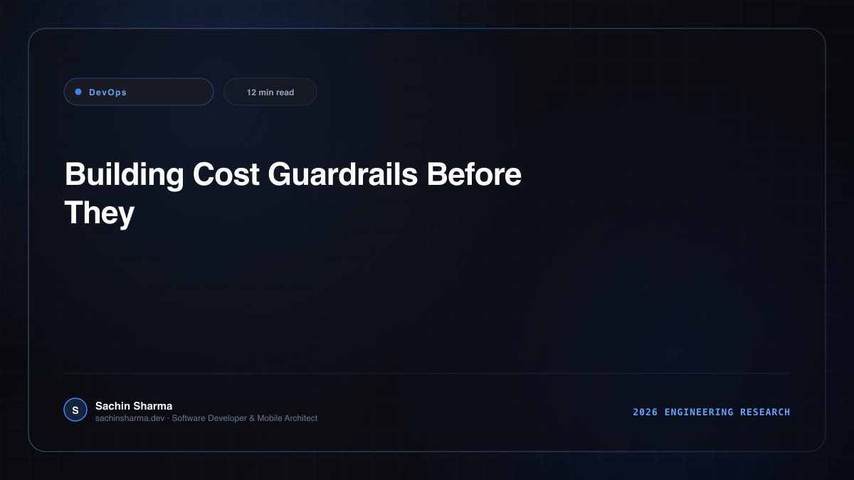 Building Cost Guardrails Before They're Needed: A Preventive FinOps Approach