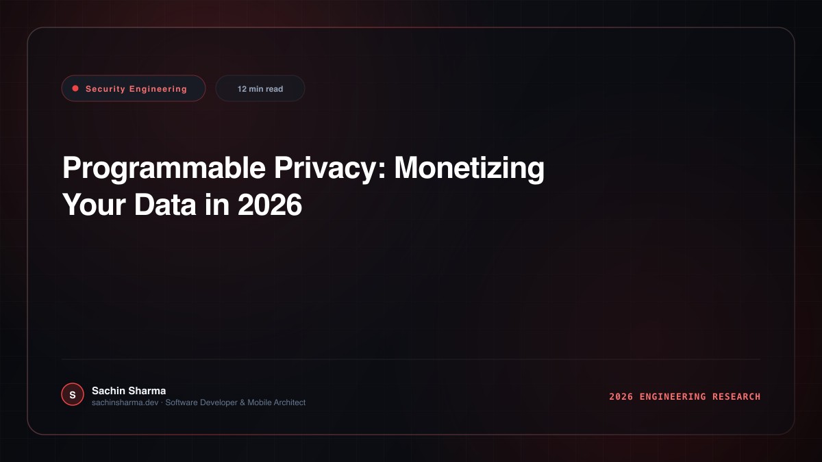 Programmable Privacy: Monetizing Your Data in 2026