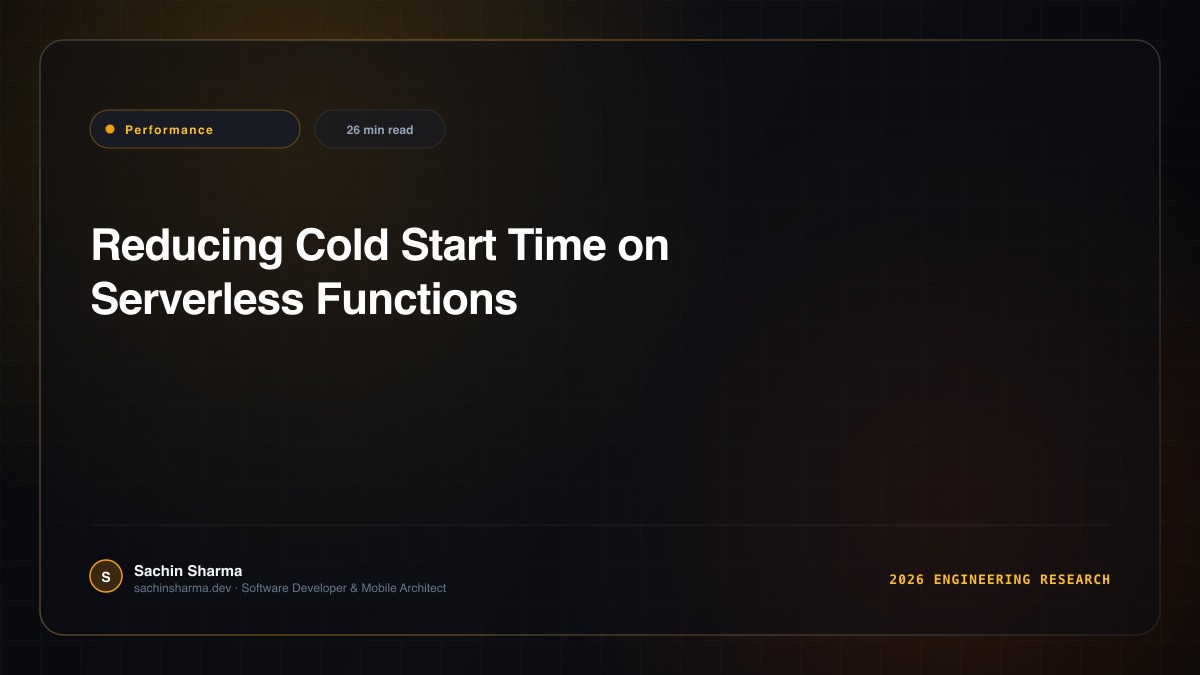 Reducing Cold Start Time on Serverless Functions