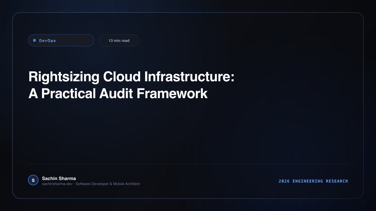 Rightsizing Cloud Infrastructure: A Practical Audit Framework
