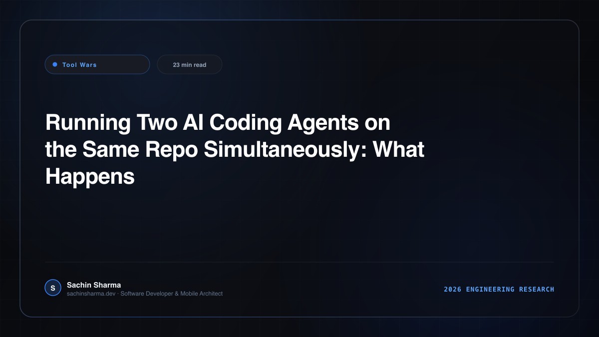 Running Two AI Coding Agents on the Same Repo Simultaneously: What Happens
