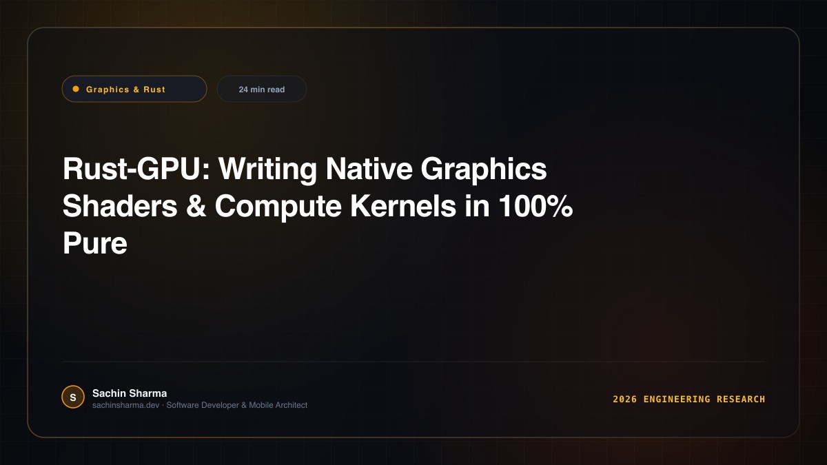 Rust-GPU: Writing Native Graphics Shaders & Compute Kernels in 100% Pure Rust