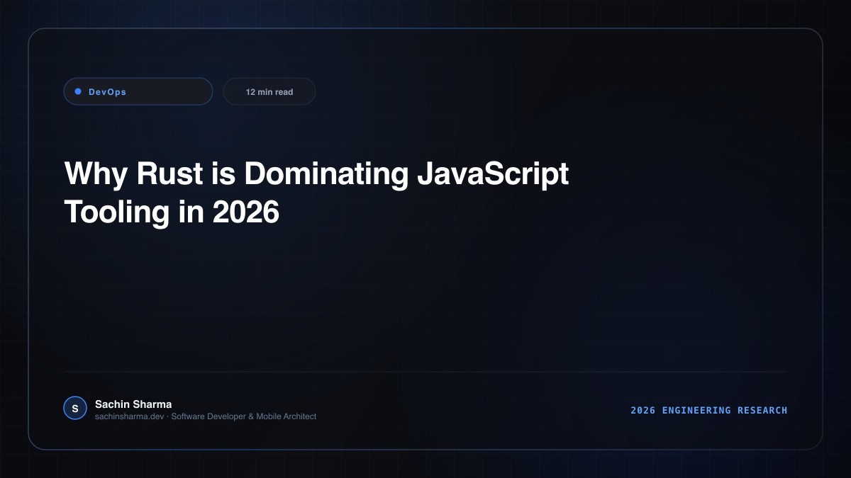 Why Rust is Dominating JavaScript Tooling in 2026