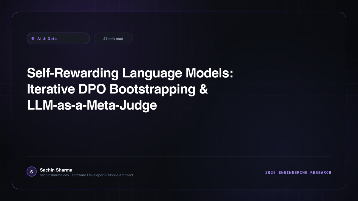 Self-Rewarding Language Models: Iterative DPO Bootstrapping & LLM-as-a-Meta-Judge