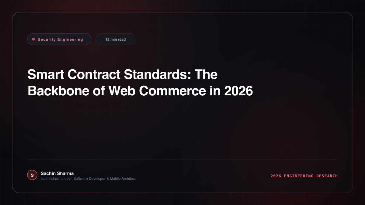 Smart Contract Standards: The Backbone of Web Commerce in 2026