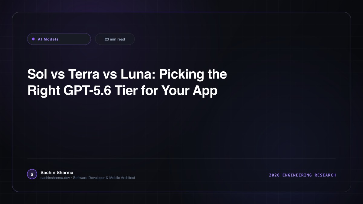 Sol vs Terra vs Luna: Picking the Right GPT-5.6 Tier for Your App