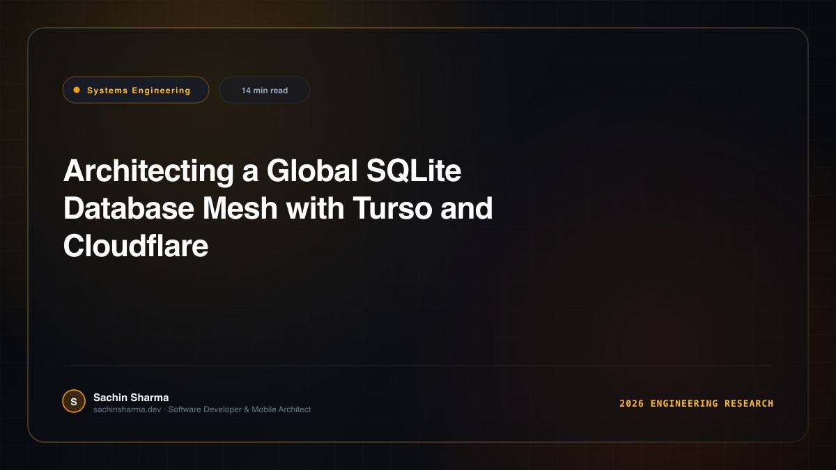 Architecting a Global SQLite Database Mesh with Turso and Cloudflare Workers: Replication, Latency, and Cache Consistency