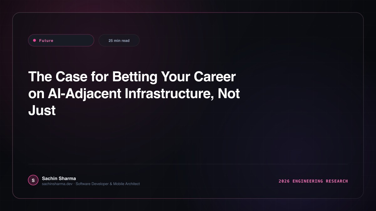 The Case for Betting Your Career on AI-Adjacent Infrastructure, Not Just Prompts
