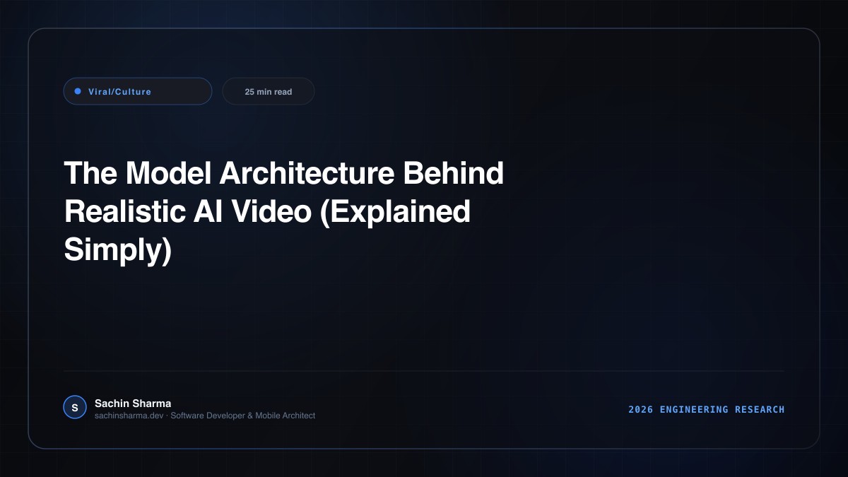 The Model Architecture Behind Realistic AI Video (Explained Simply)