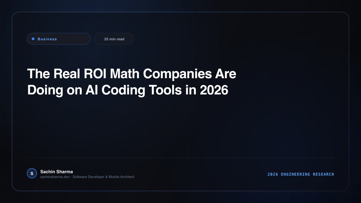 The Real ROI Math Companies Are Doing on AI Coding Tools in 2026